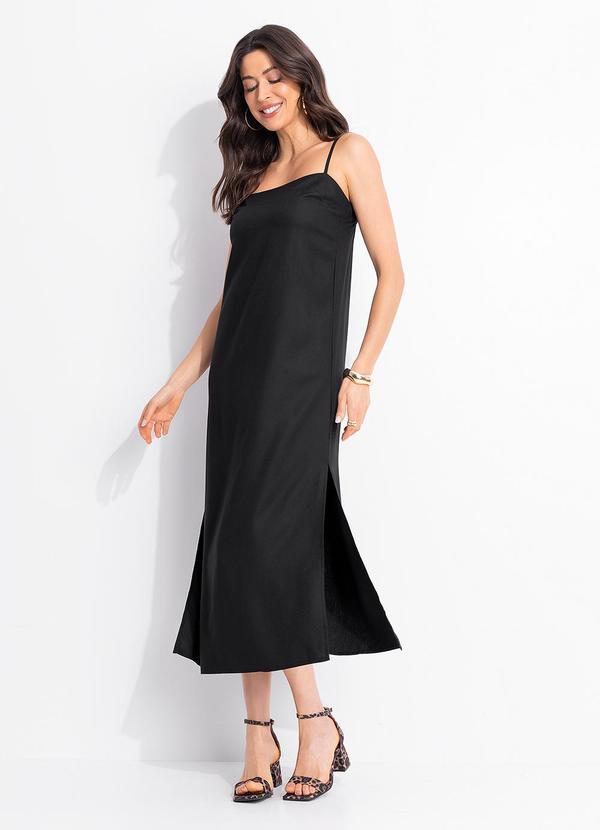 Vestido em Viscose Preto