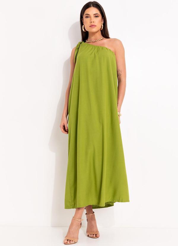 Vestido em Viscose Verde