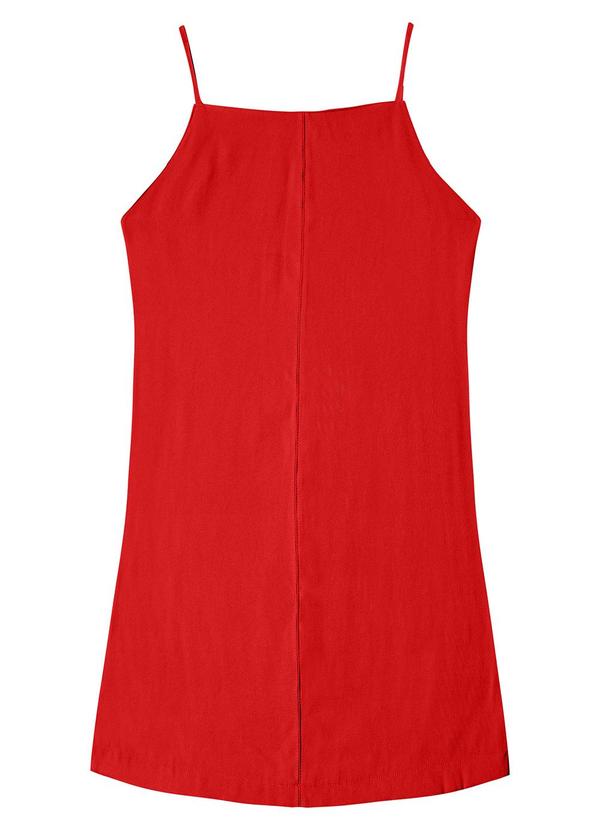 Vestido Feminino Decote Quadrado Laranja