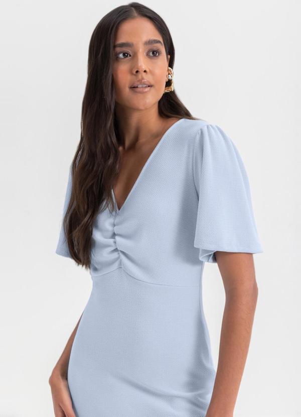Vestido Feminino em Malha  Azul