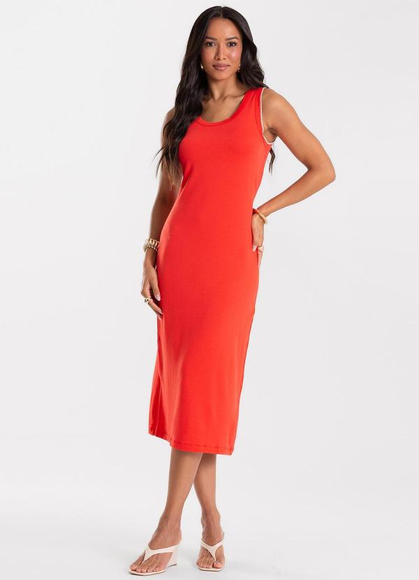 Vestido Feminino Midi Molecotton Vermelho