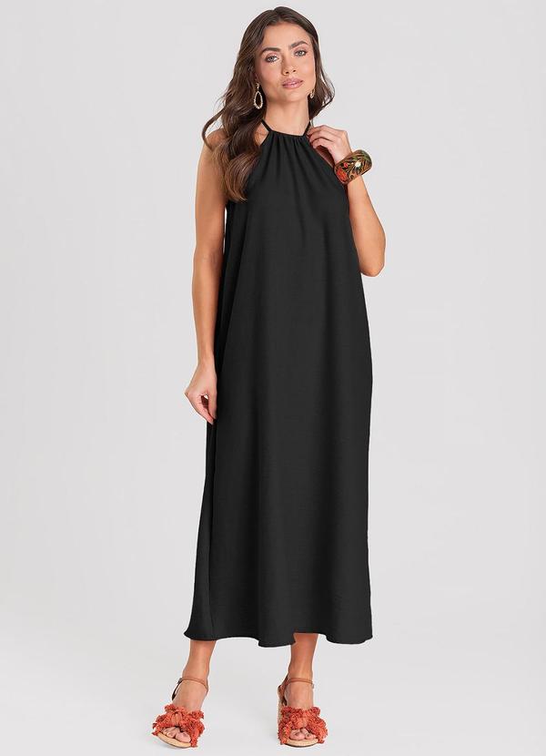Vestido Feminino Midi Preto