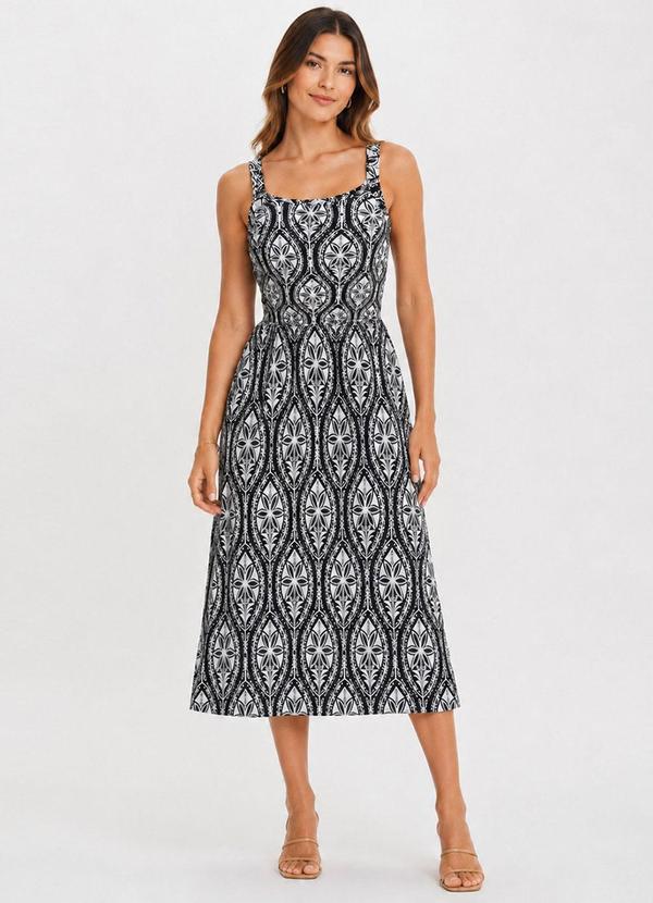 Vestido Feminino Midi Visco Premiere Preto