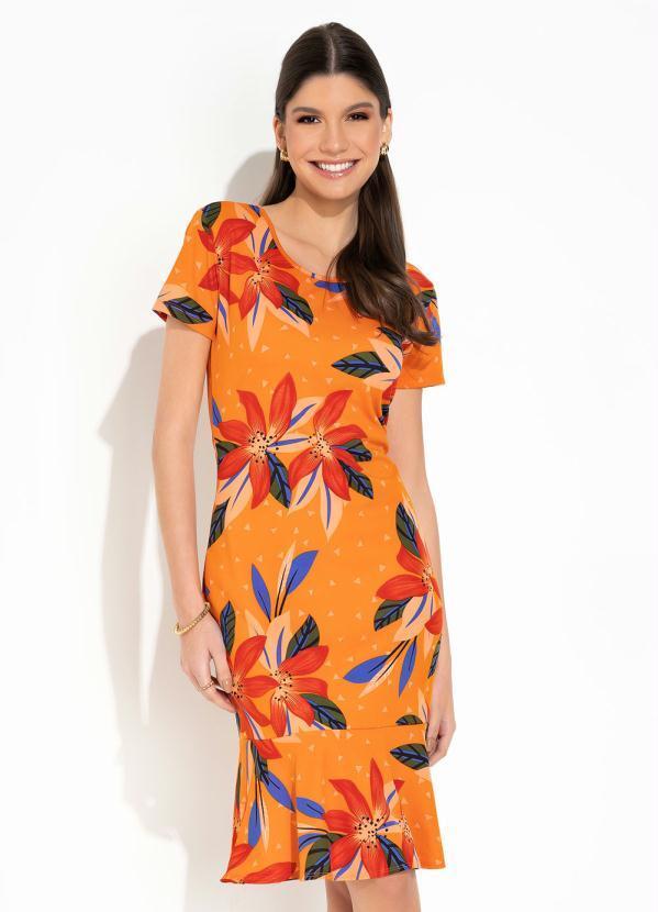 Vista 2 Vestido Floral com Babado Rosalie Rosalie