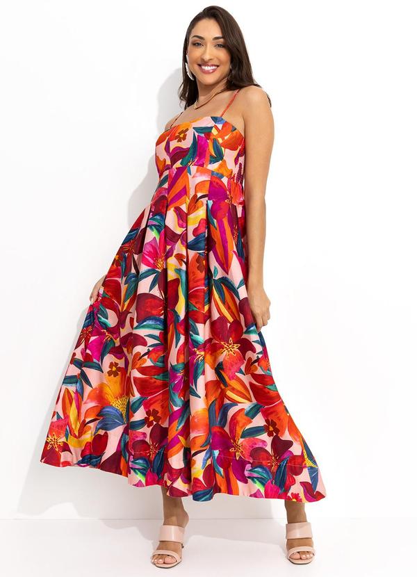 Vestido Floral Erika Rosa