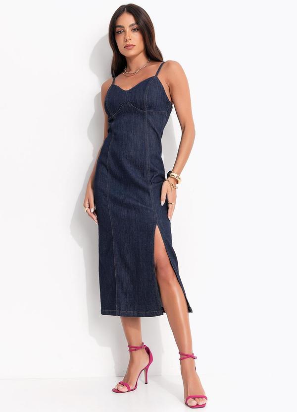 Vista 2 Vestido Jeans Azul Colcci Colcci