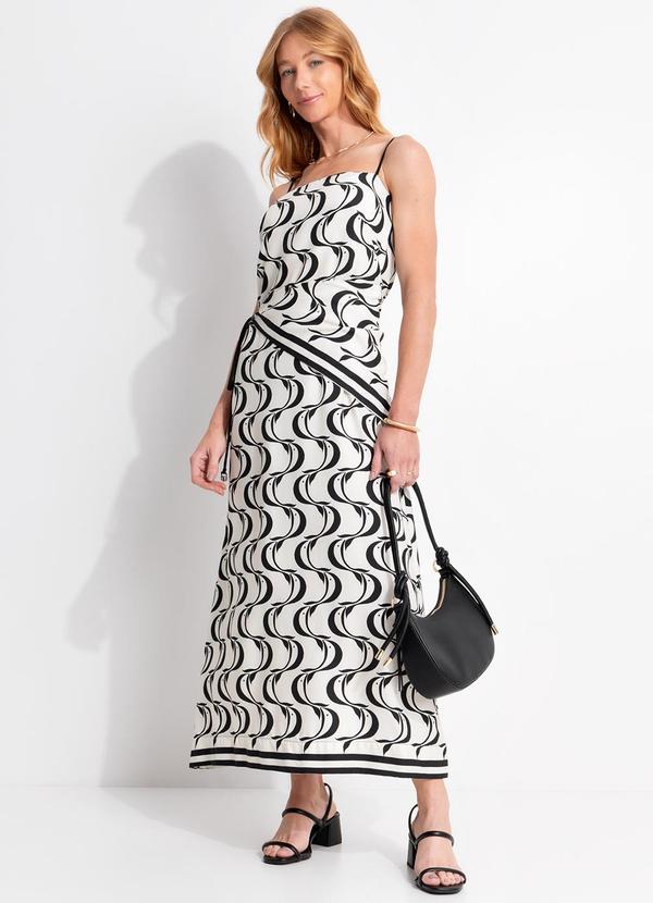 Vestido Lenço Peixe Copa Bege