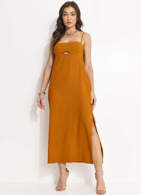 Vestido Linho Amarelo