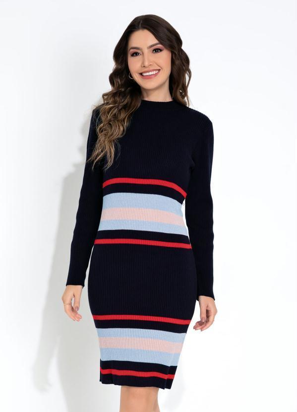 Vestido Listras Tubinho
