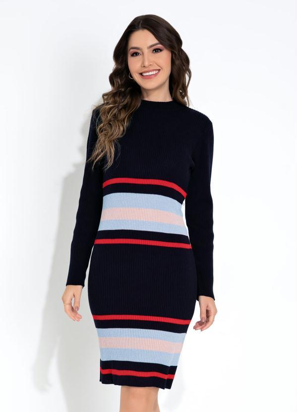 Vestido Listras Tubinho