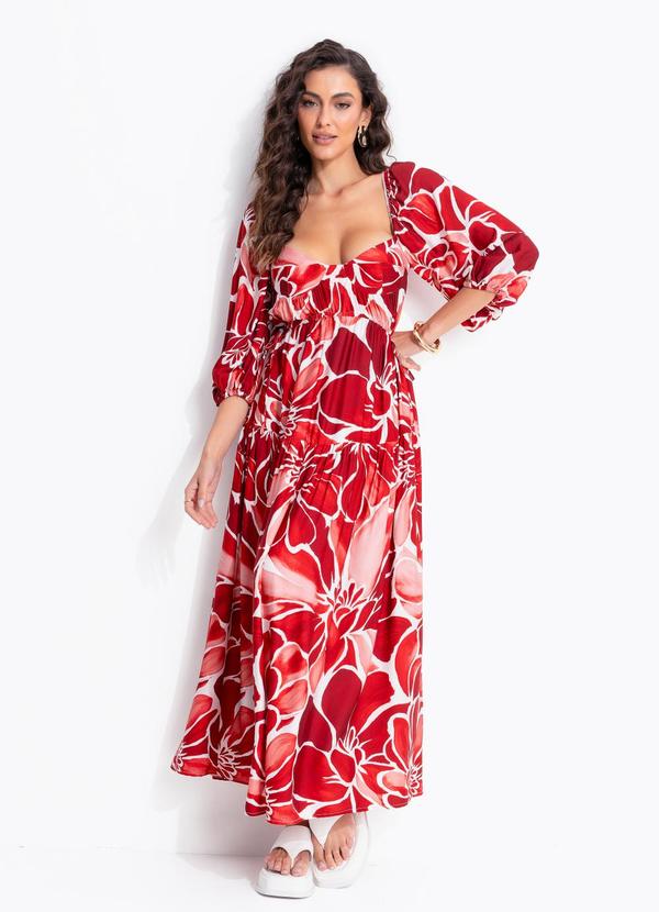 Vestido Longo Jardim de Amora Off White