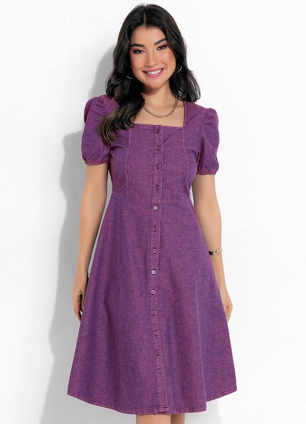 Vestido Magenta em Jeans