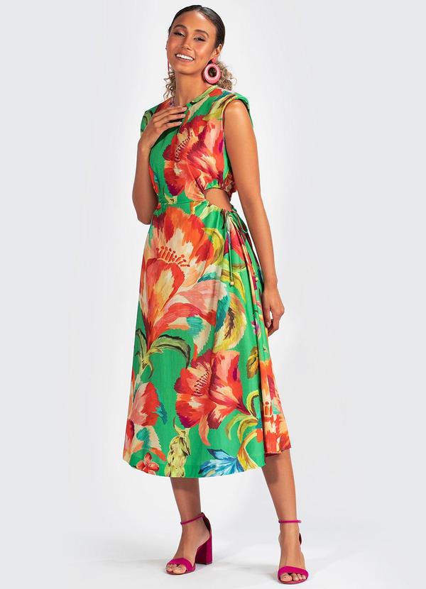 Vestido Malha Tropicarte Verde