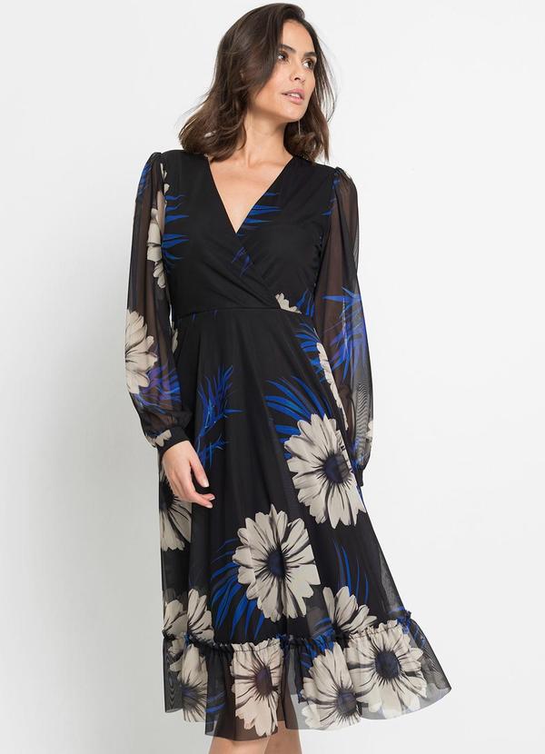 Vestido Margarida Dark em Tule