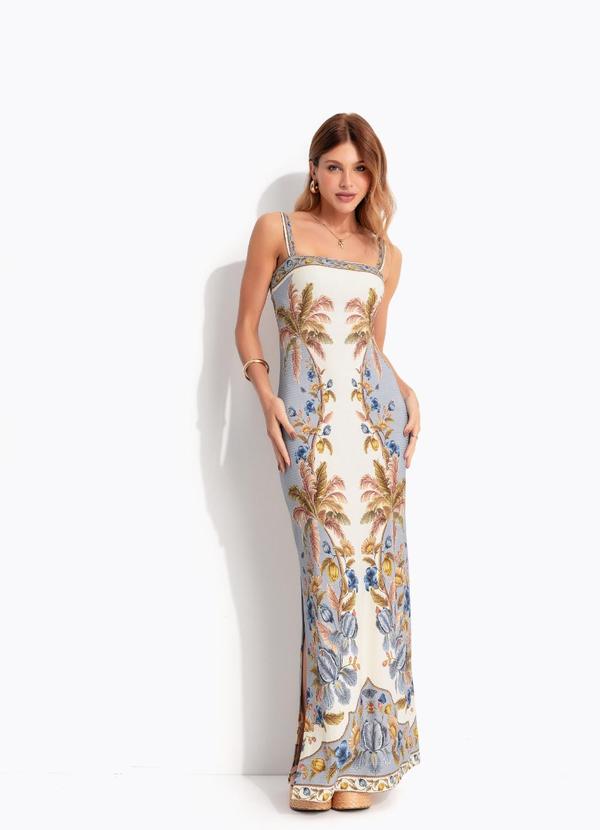 Vestido Midi Albania Bege