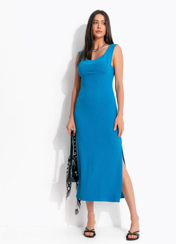 Vestido Midi Azul
