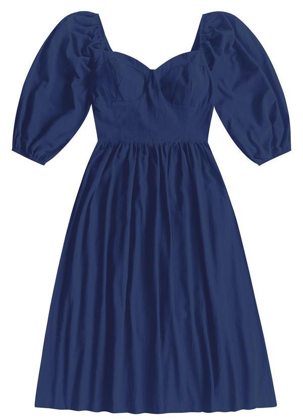 Vestido Midi Azul