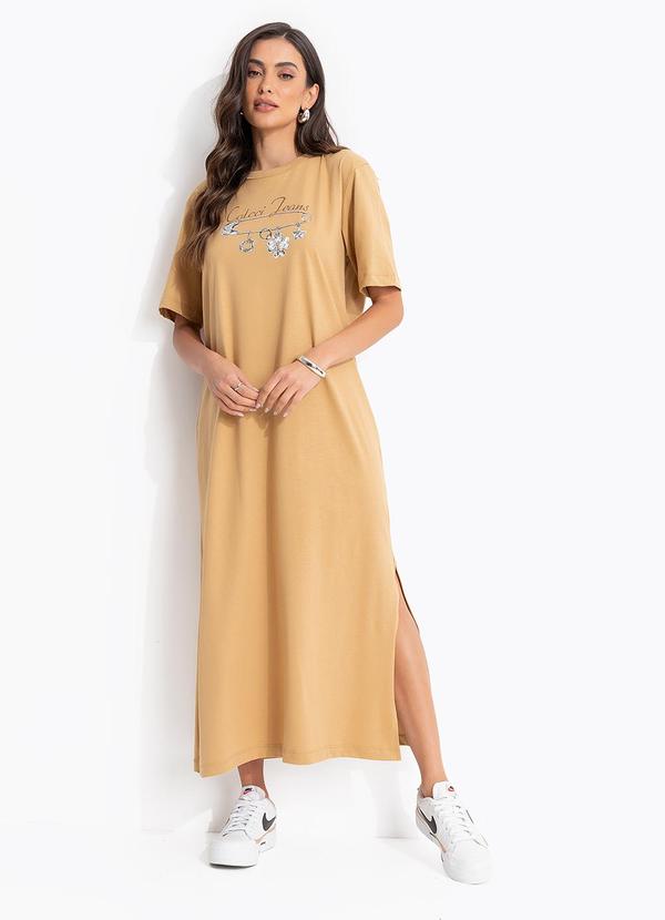 Vestido Midi Cj Bege