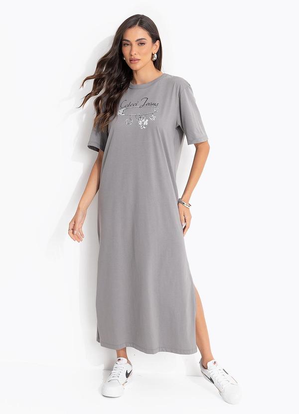 Vestido Midi Cj Cinza
