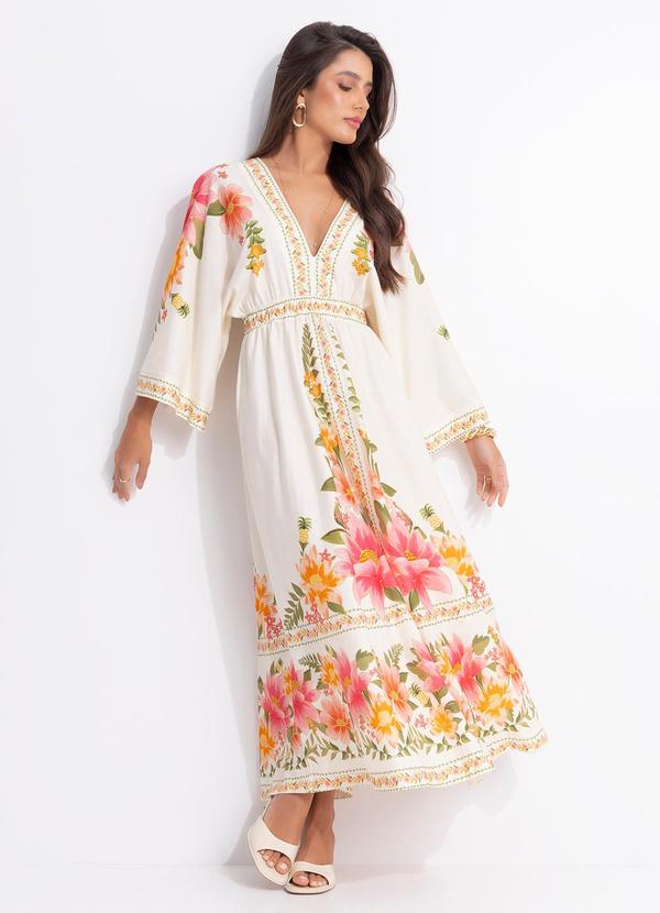 Vestido Midi Cropped Carolina Bege