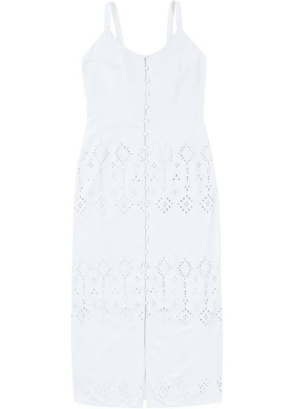 Vestido Mídi em Laíse Branco