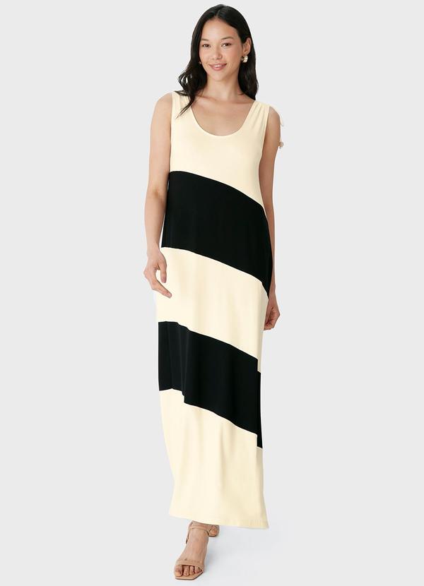 Vestido Mídi em Moletinho Off White