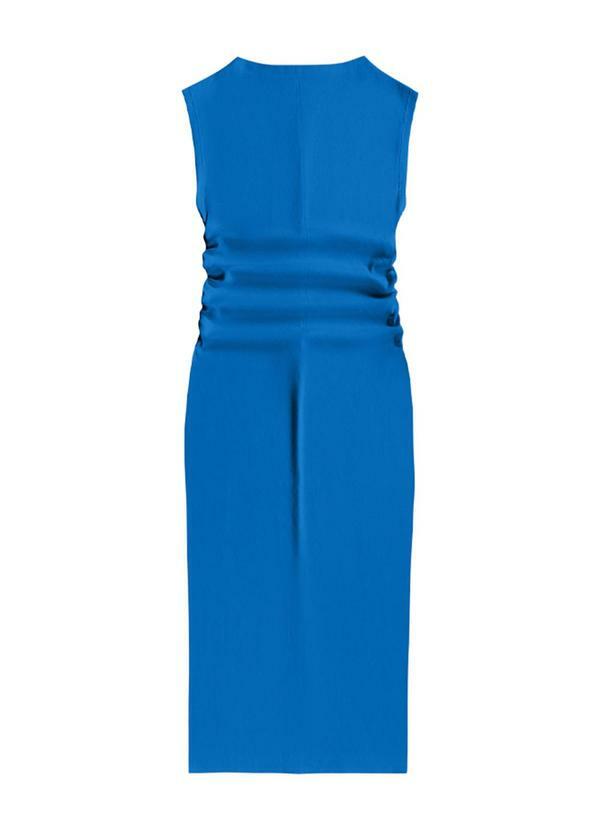 Vestido Midi em Ribana Azul