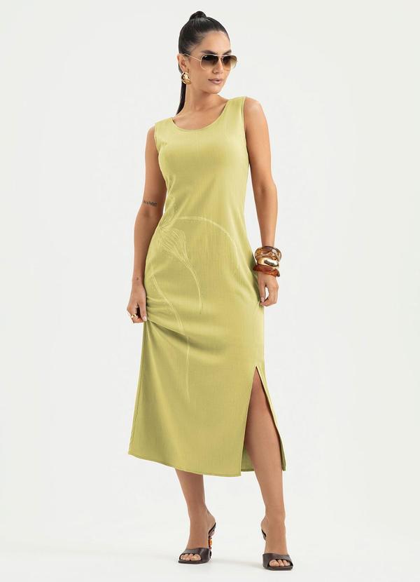 Vestido Midi em Viscose Caramelo