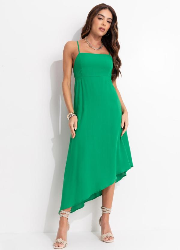 Vestido Midi em Viscose Preto