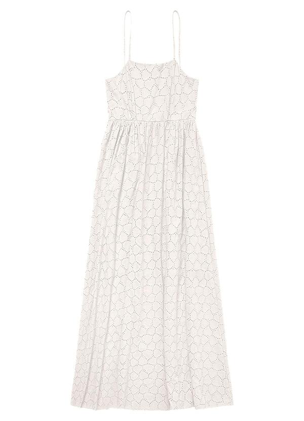 Vista 2 Vestido Midi Feminino em Laise Bege Endless Endless