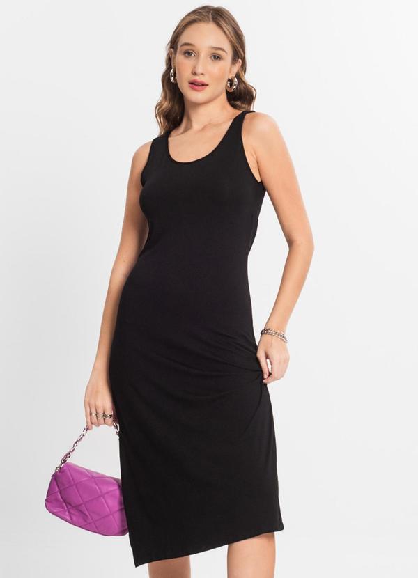 Vestido Midi Feminino Preto