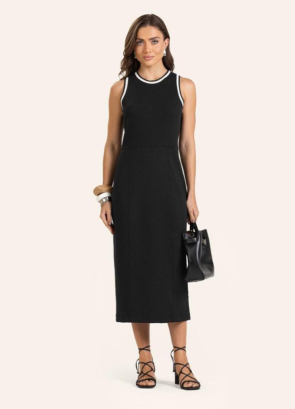 Vestido Midi Feminino Preto