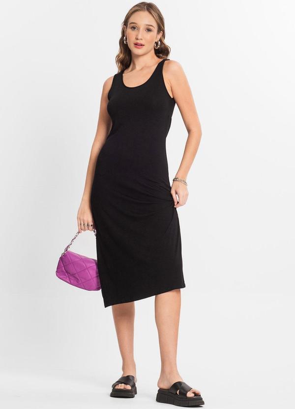 Vestido Midi Feminino Preto