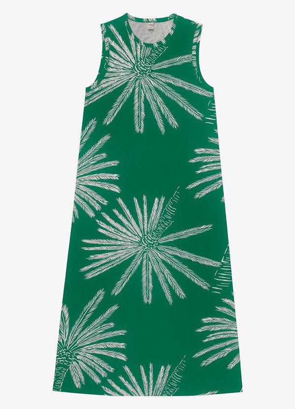 Vestido Midi Feminino Viscotorcion Verde