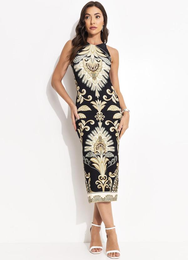 Vestido Midi Georgia Preto