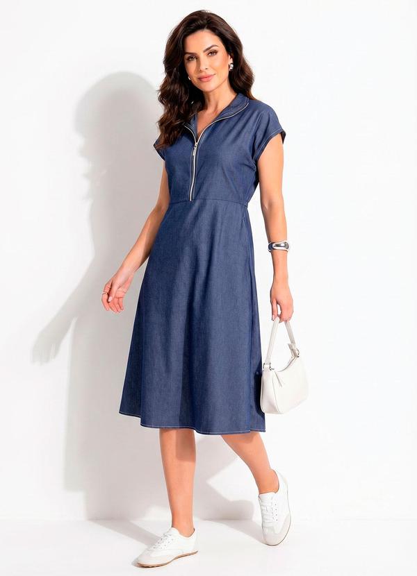 Vestido Azul Escuro em Jeans