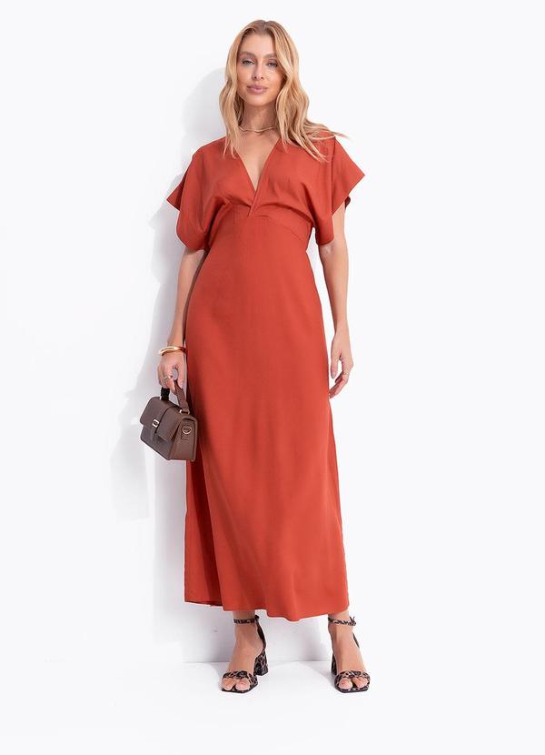 Vestido Midi Marrom