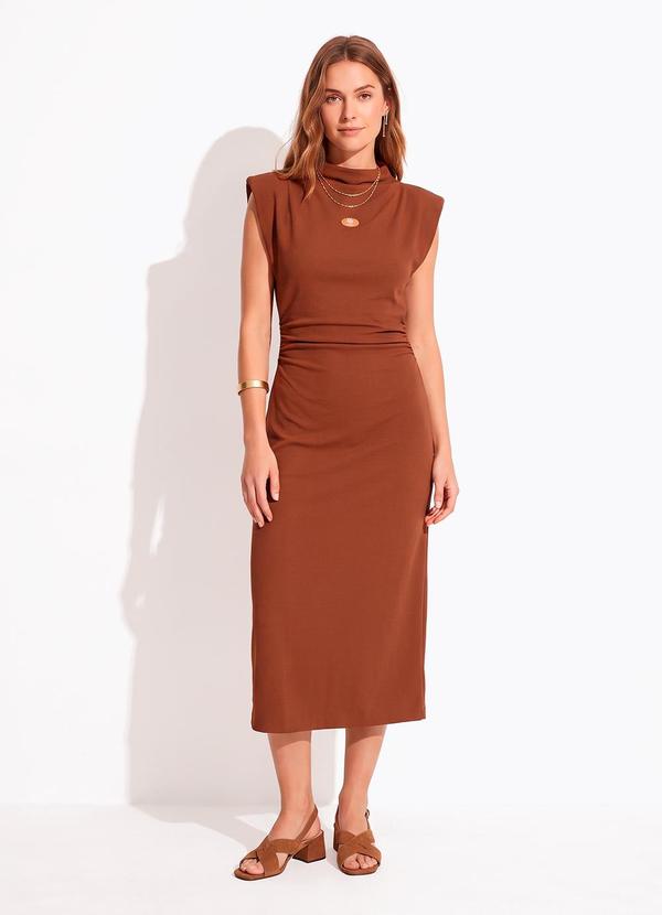 Vestido Midi Marrom