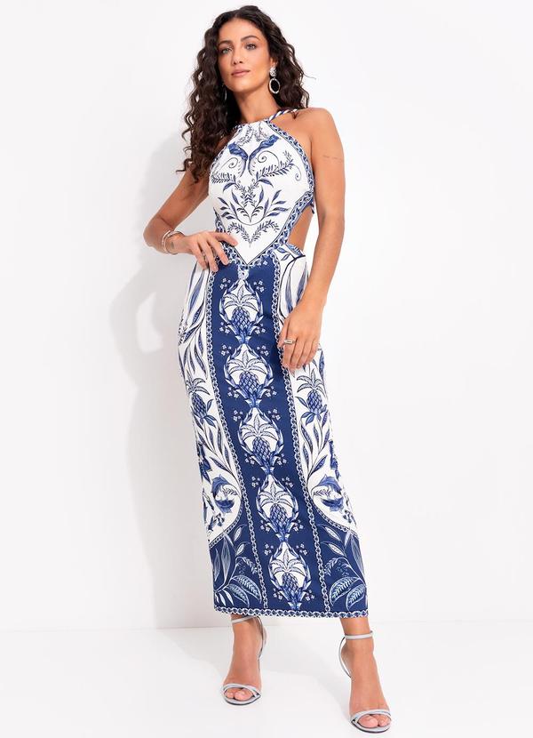 Vestido Midi Nina Azul
