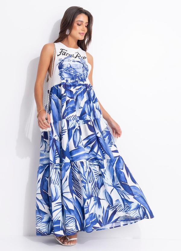 Vista 2 Vestido Midi Portal Araras Off White FARM FARM