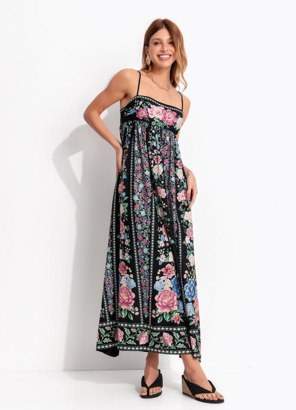 Vestido Midi Romance Preto
