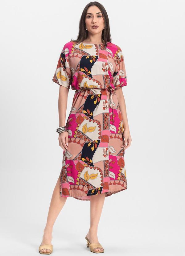 Vestido Midi Rosa
