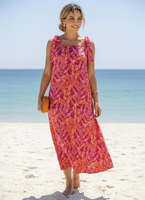 Vestido Pinceladas em Malha Fria