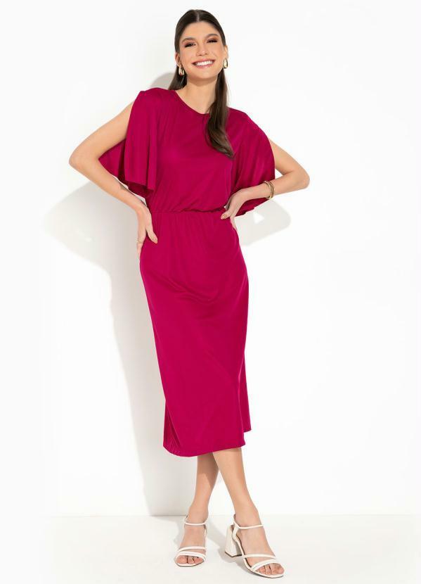 Vestido Pink com Abertura Mga
