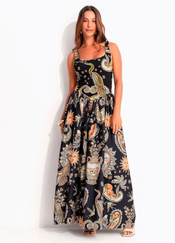 Vestido Reino Mistico Preto