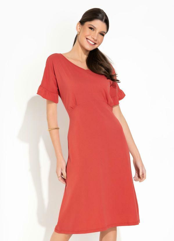 Vestido Terracota Princesa