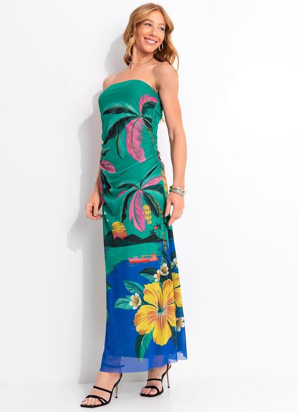 Vestido Tule Oasis Verde