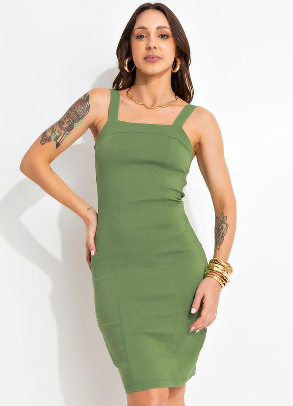 Vestido Verde Claro em Bengaline