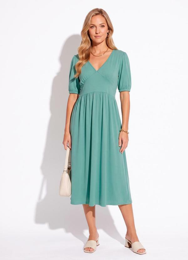 Vestido Verde Claro em Malha