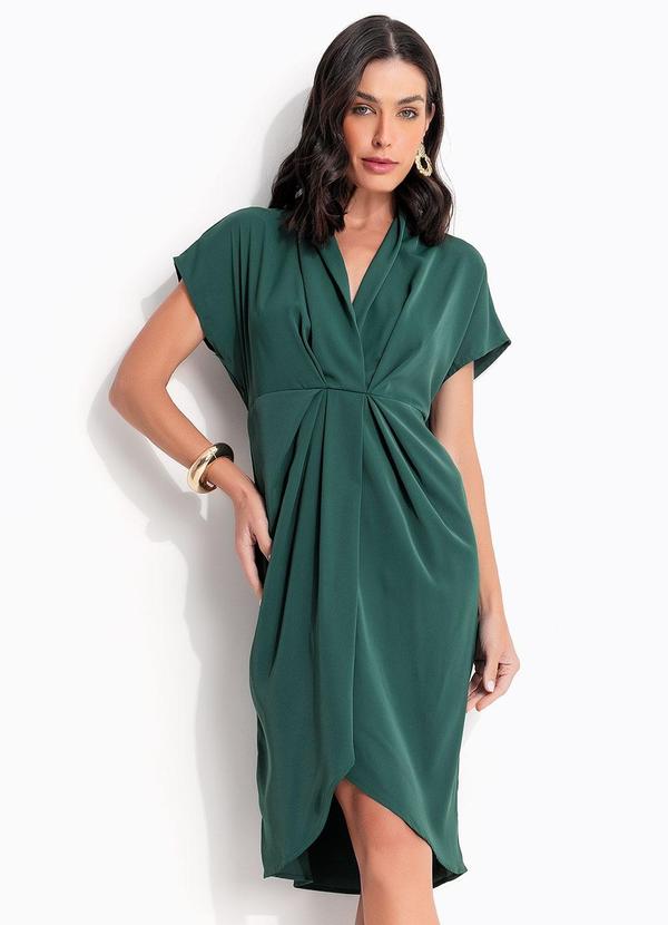 Vestido Verde Bandeira em Microfibra